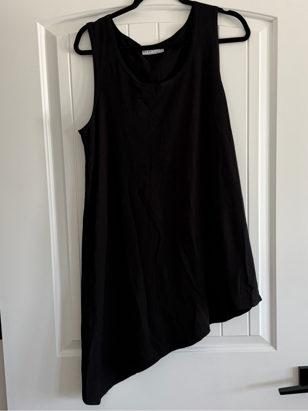 Bryn Walker Black Lagenlook Asymmetrical Tunic Dress